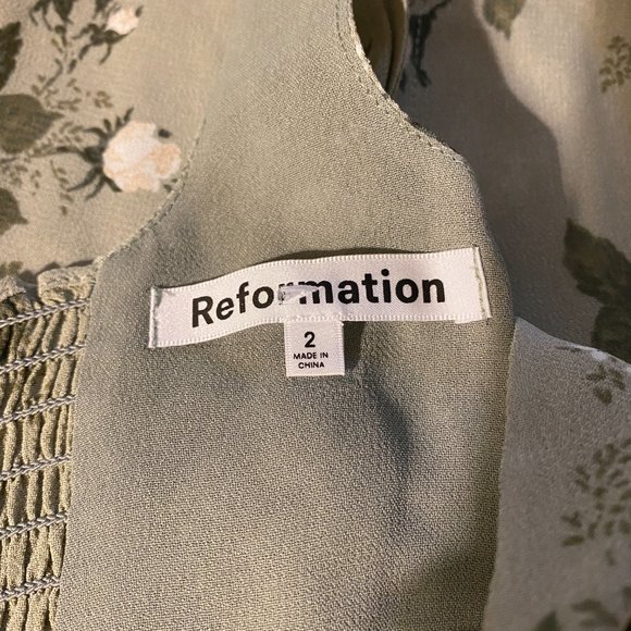 Reformation Twilight Dress in Verde - Picture 7 of 16